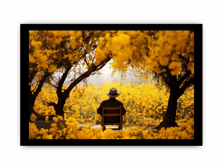 Me & Yellow Flowers in Autumn