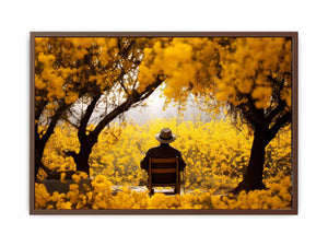 Me & Yellow Flowers in Autumn
