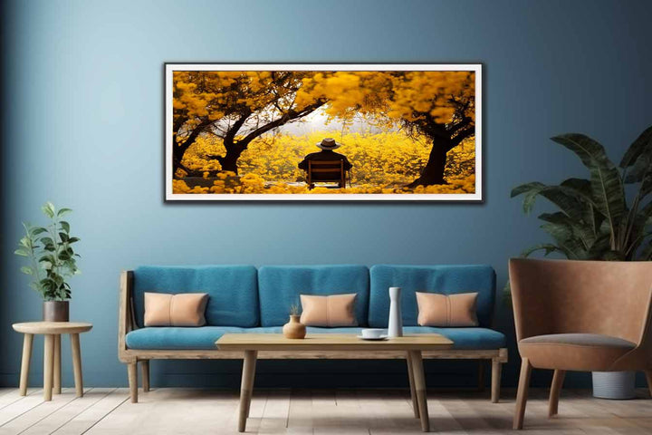 Me & Yellow Flowers in Autumn