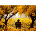 Me & Yellow Flowers in Autumn