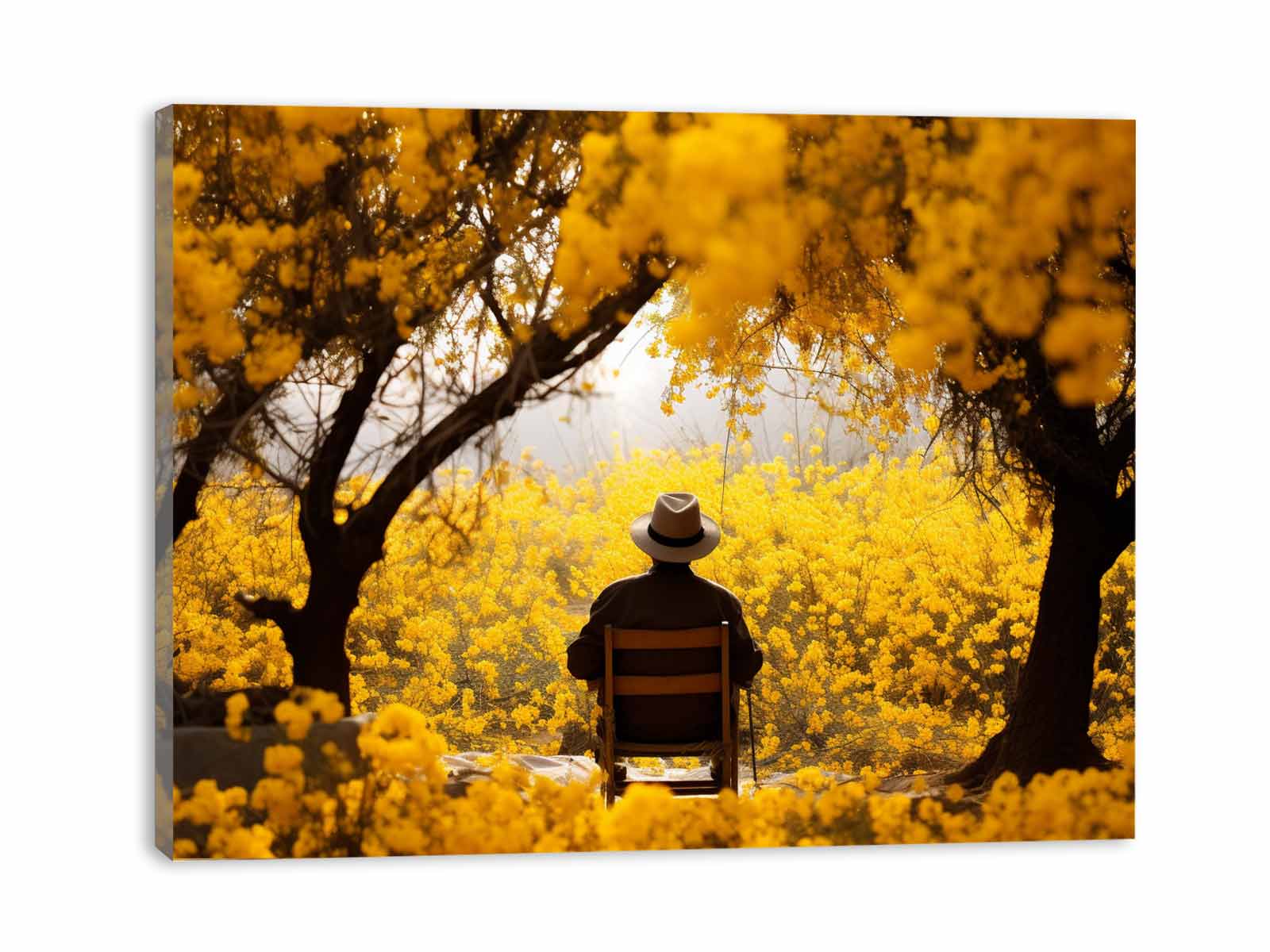 Me & Yellow Flowers in Autumn