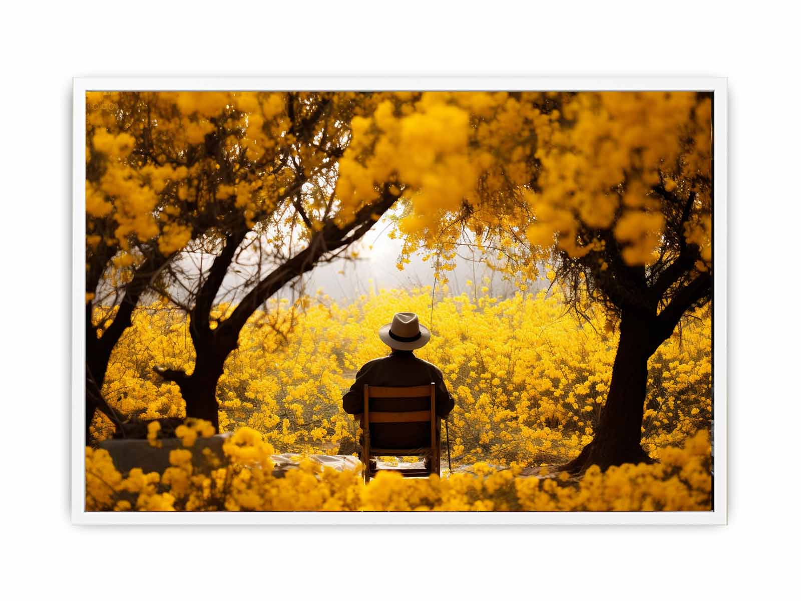 Me & Yellow Flowers in Autumn