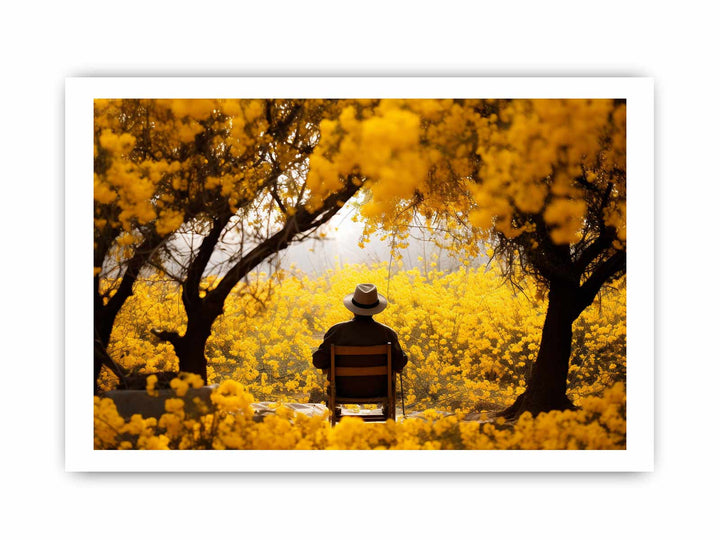 Me & Yellow Flowers in Autumn