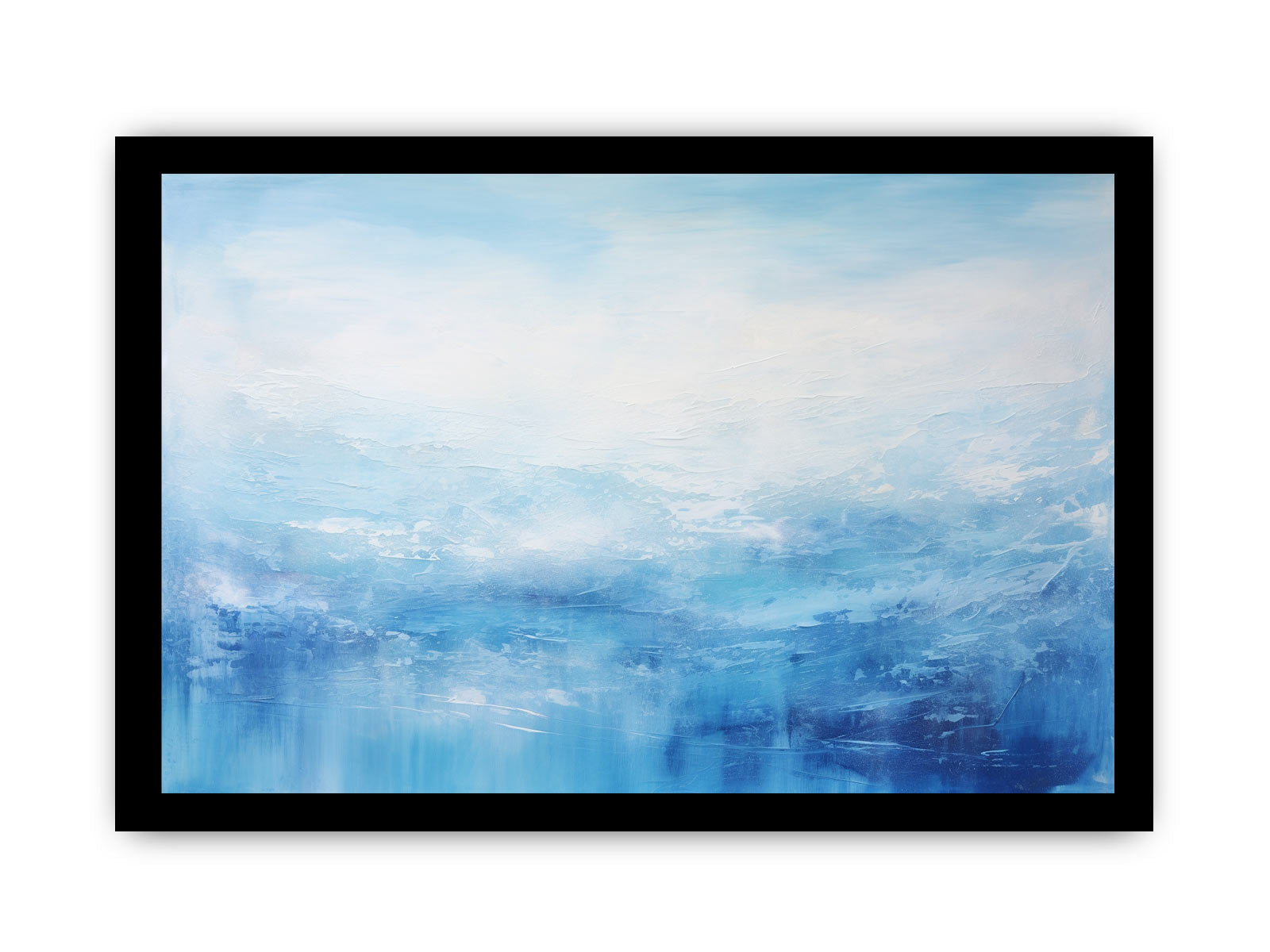 White Blue Abstract