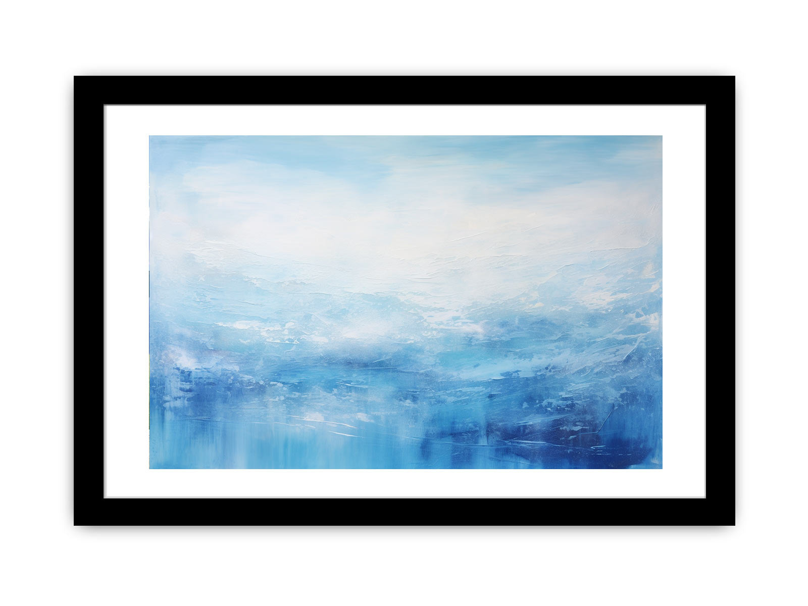 White Blue Abstract
