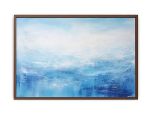 White Blue Abstract