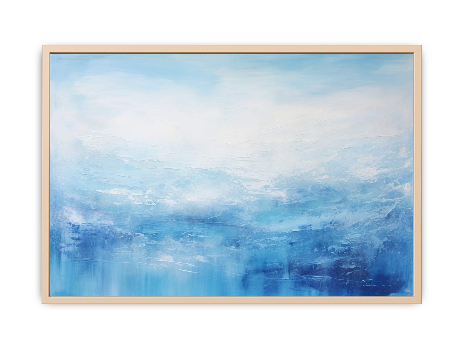 White Blue Abstract