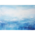 White Blue Abstract