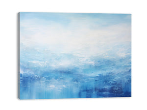 White Blue Abstract