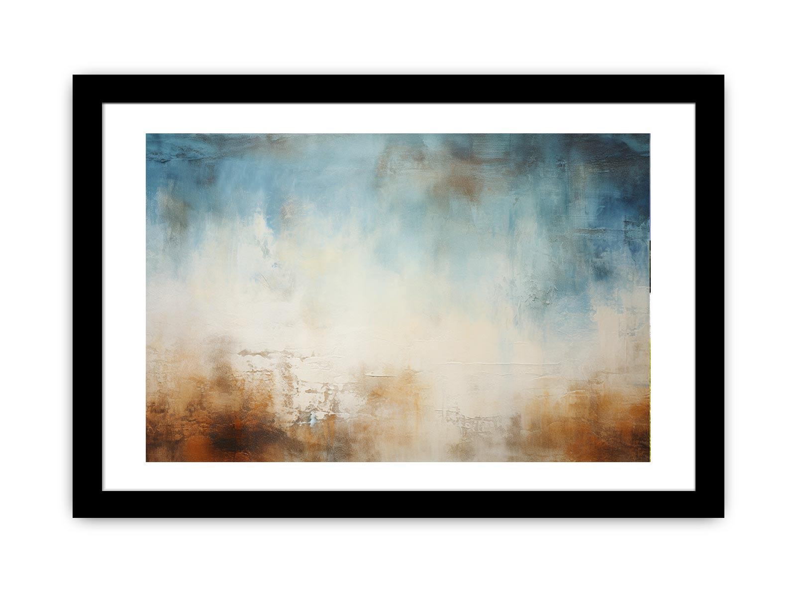 Blue Brown  Abstract