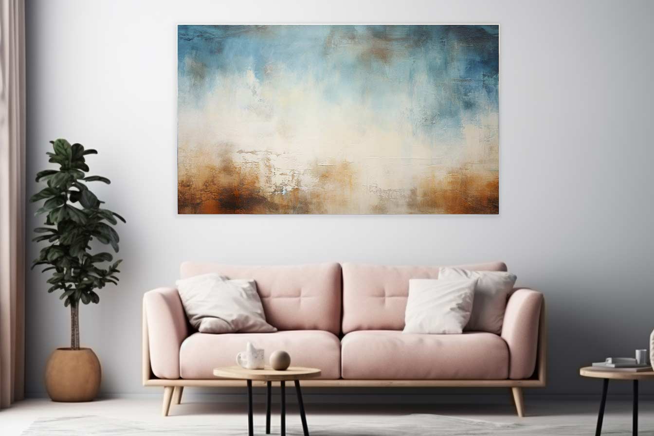 Blue Brown  Abstract