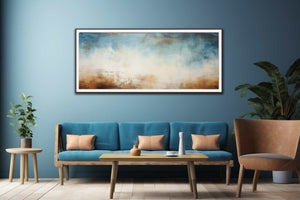 Blue Brown  Abstract