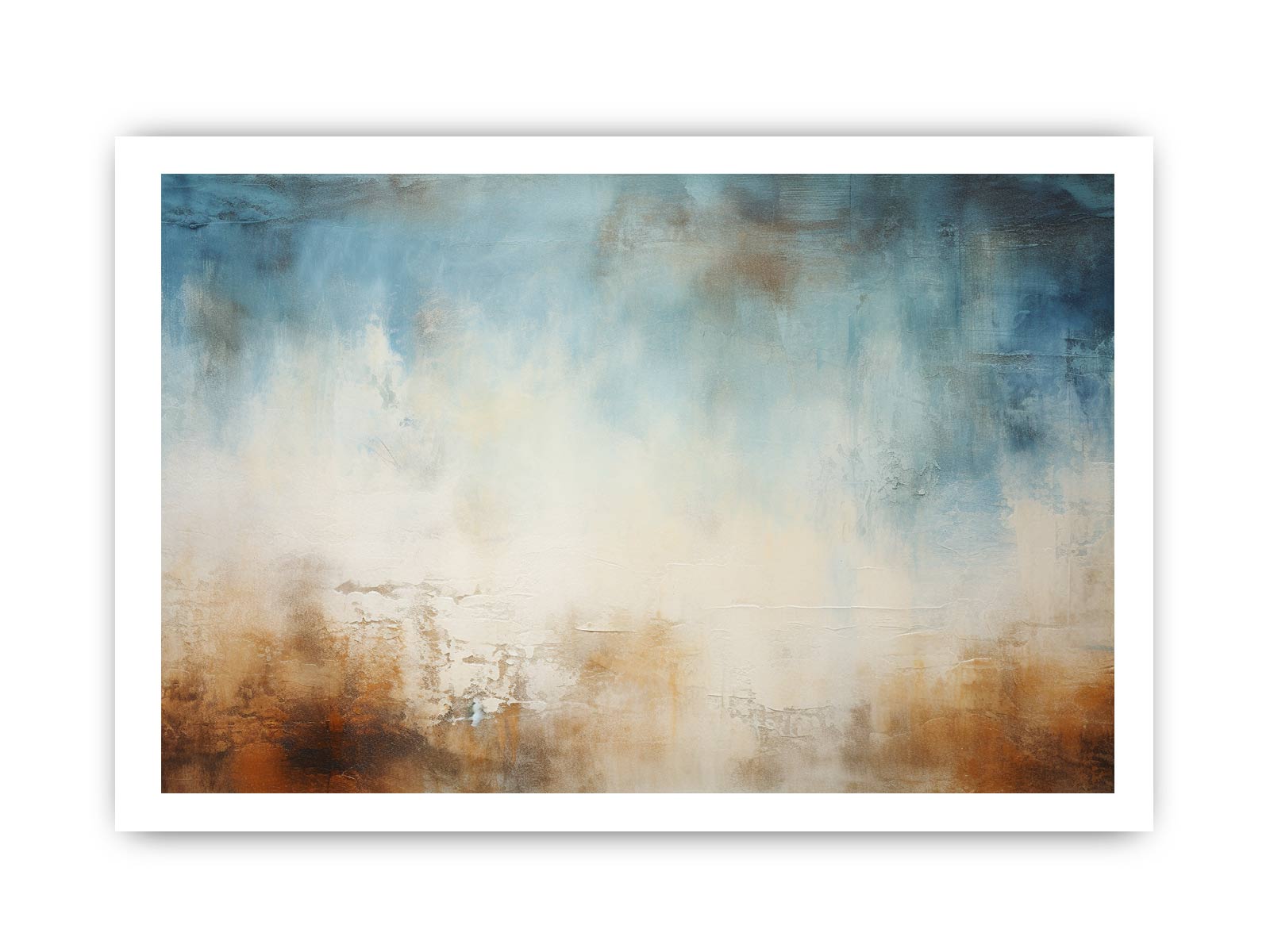 Blue Brown  Abstract