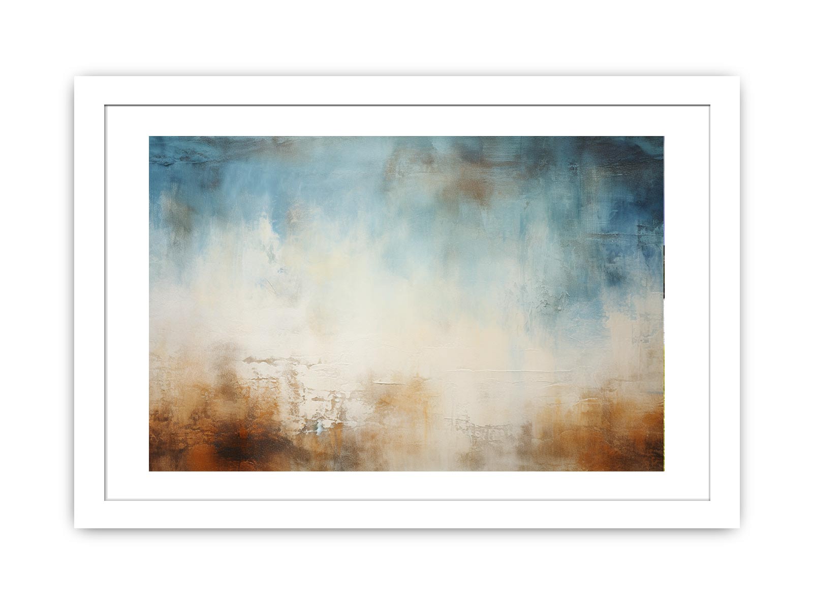 Blue Brown  Abstract