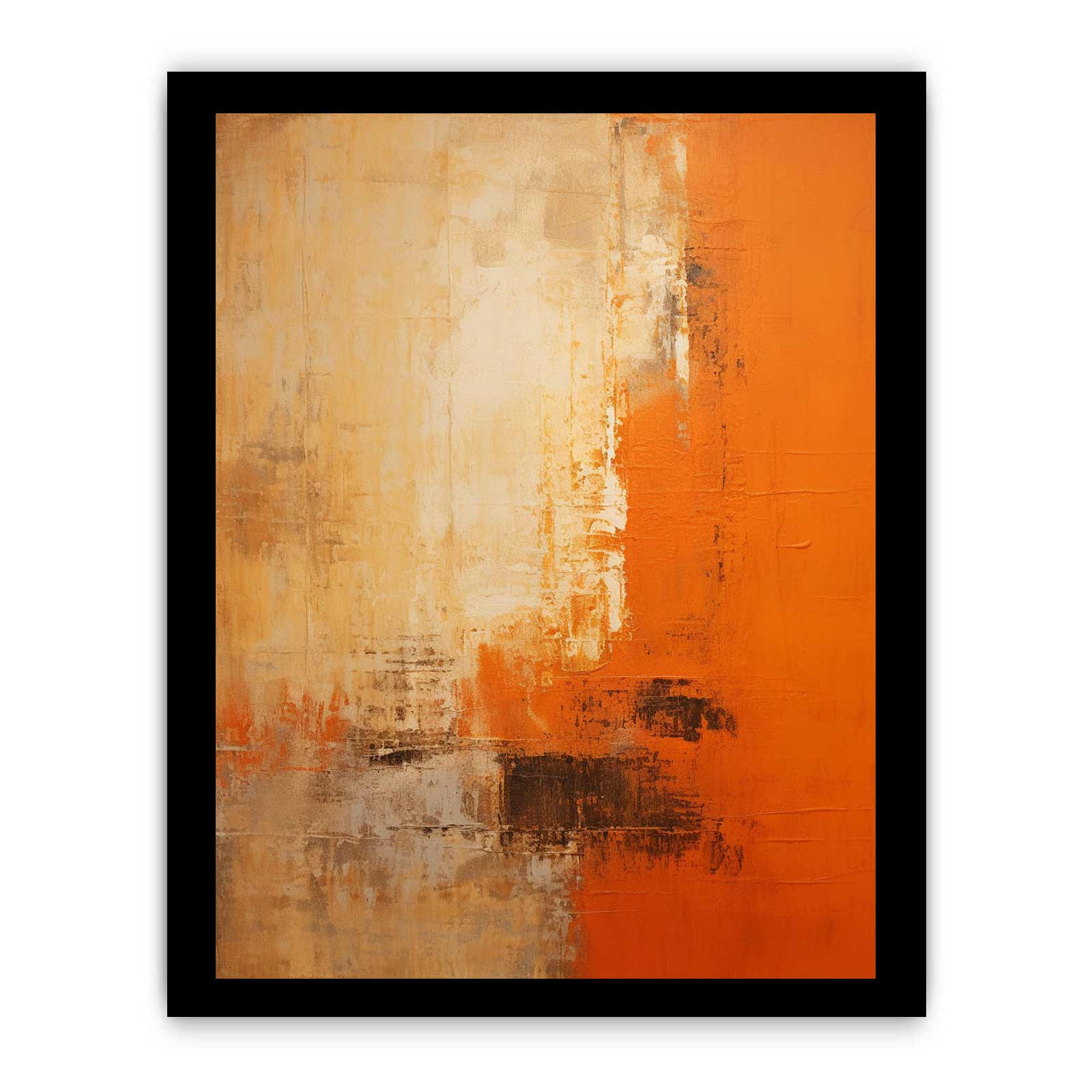 Orange Abstract  Painting