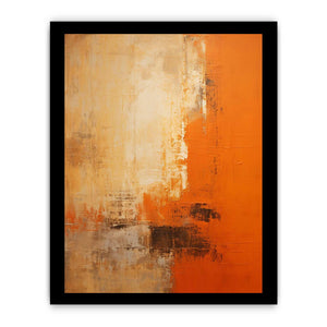 Orange Abstract  Painting