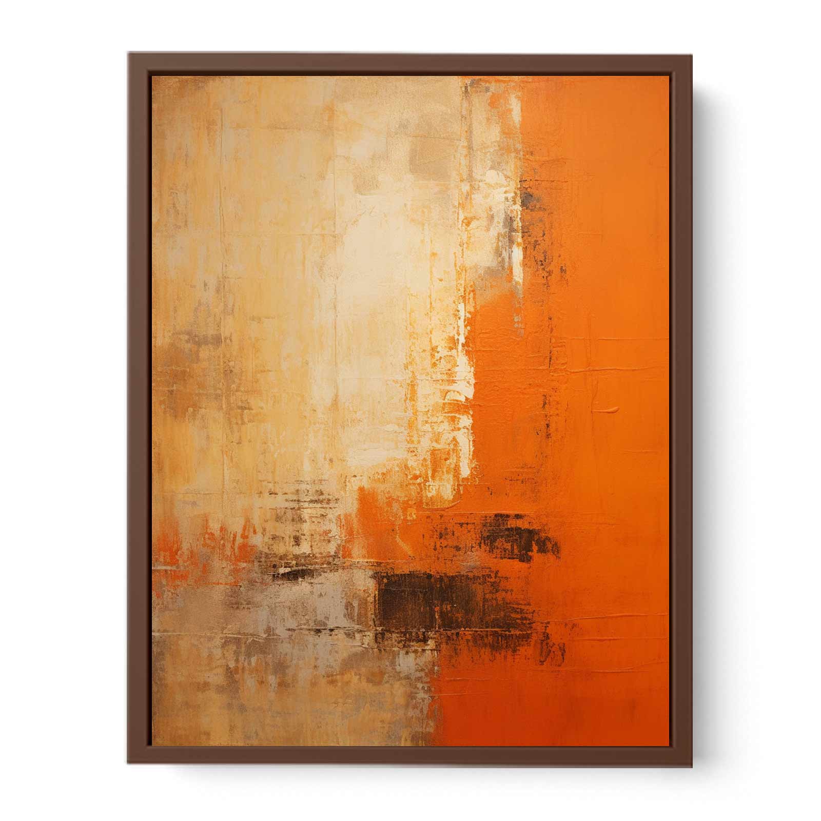 Orange Abstract  Painting