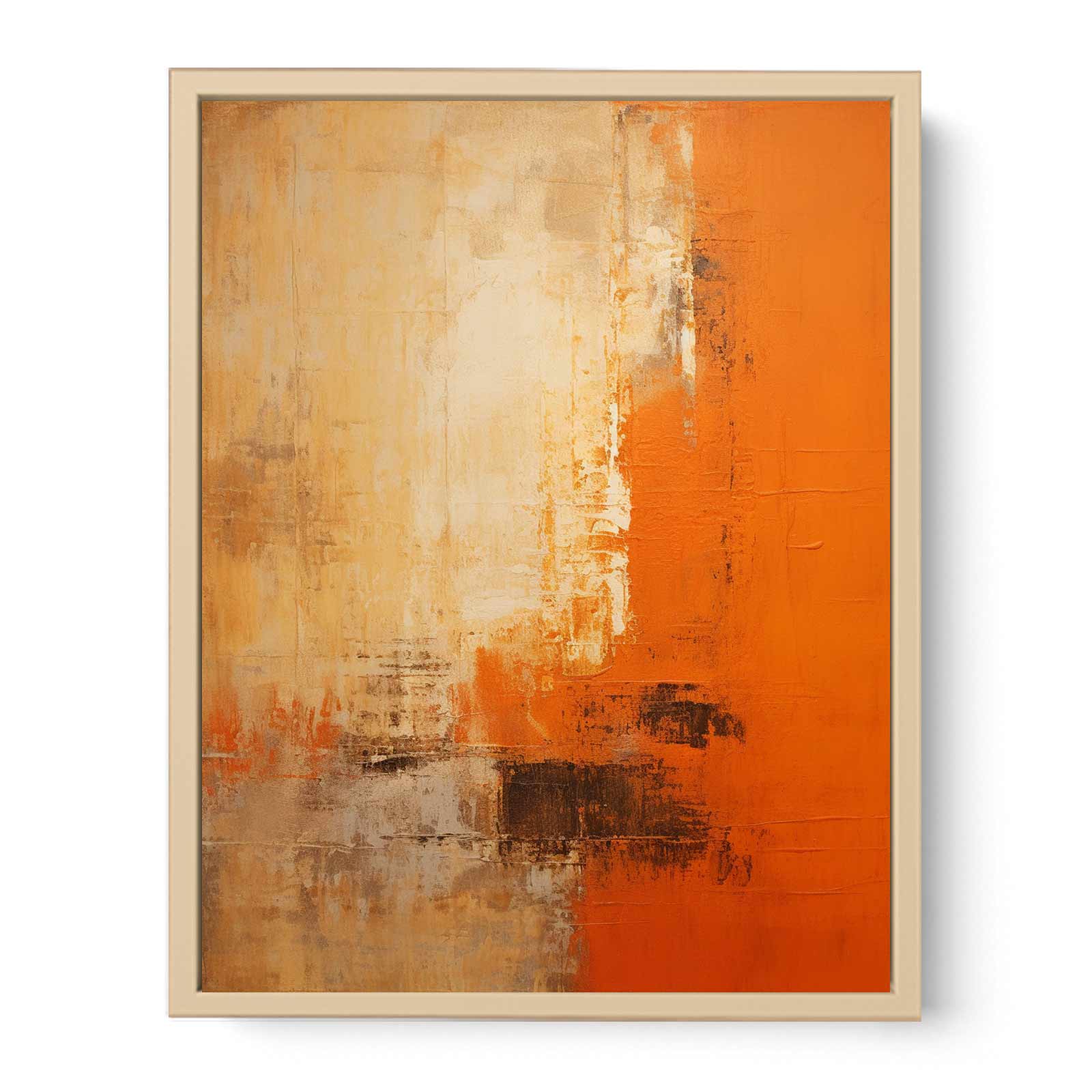 Orange Abstract  Painting