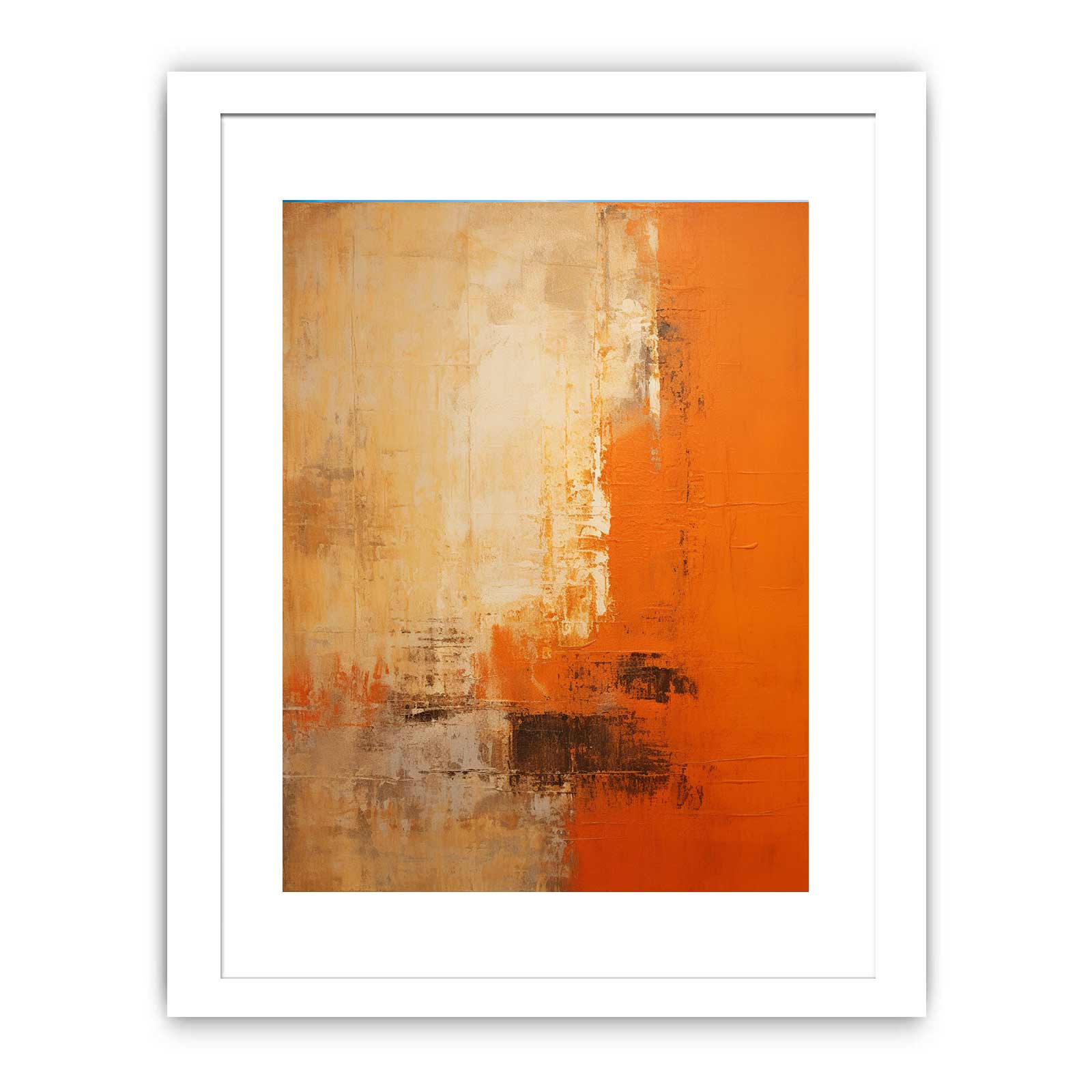 Orange Abstract  Painting