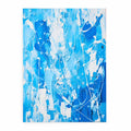 Blue White  Color Drip