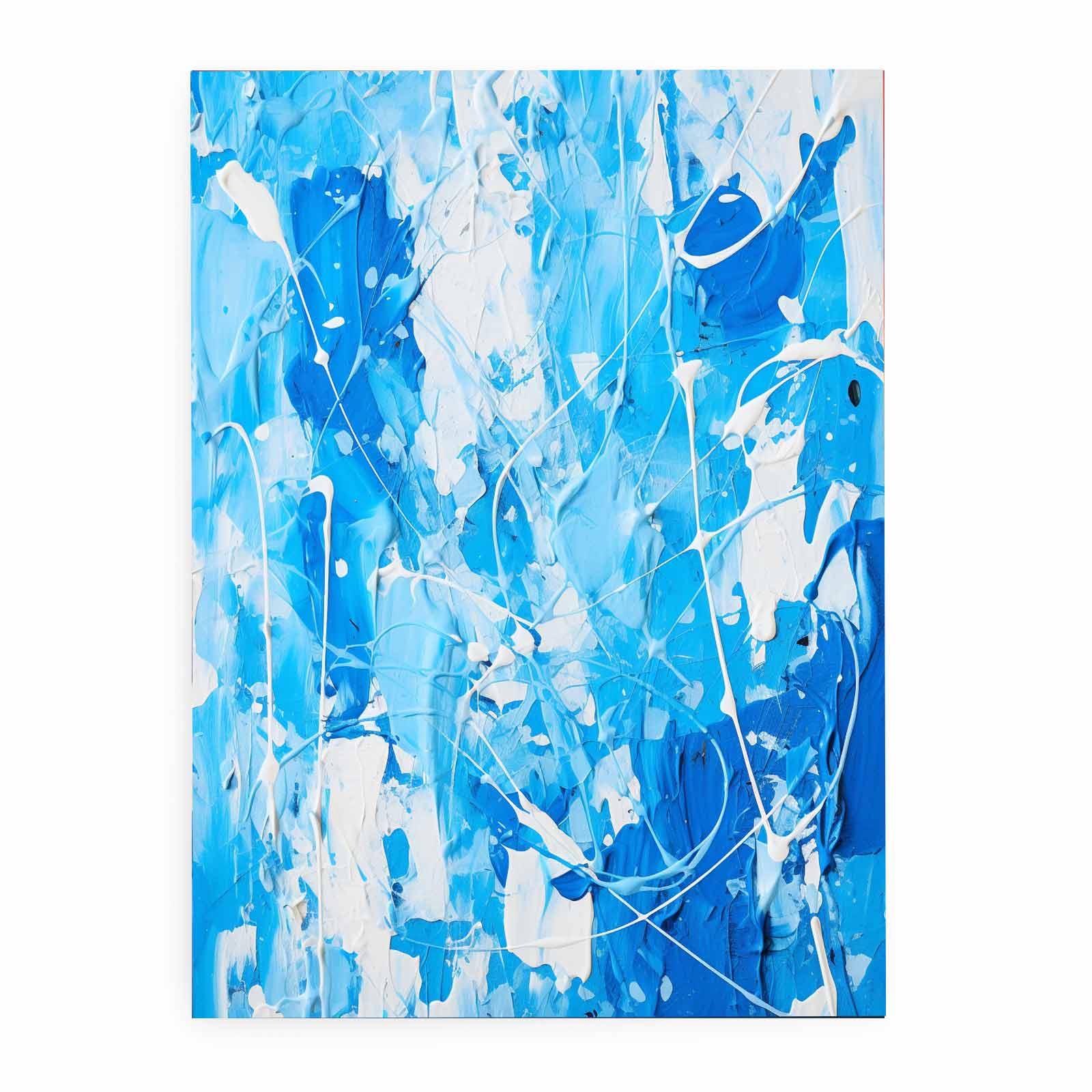 Blue White  Color Drip