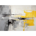 Grey Yellow  Abstract