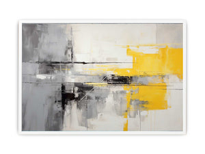 Grey Yellow  Abstract