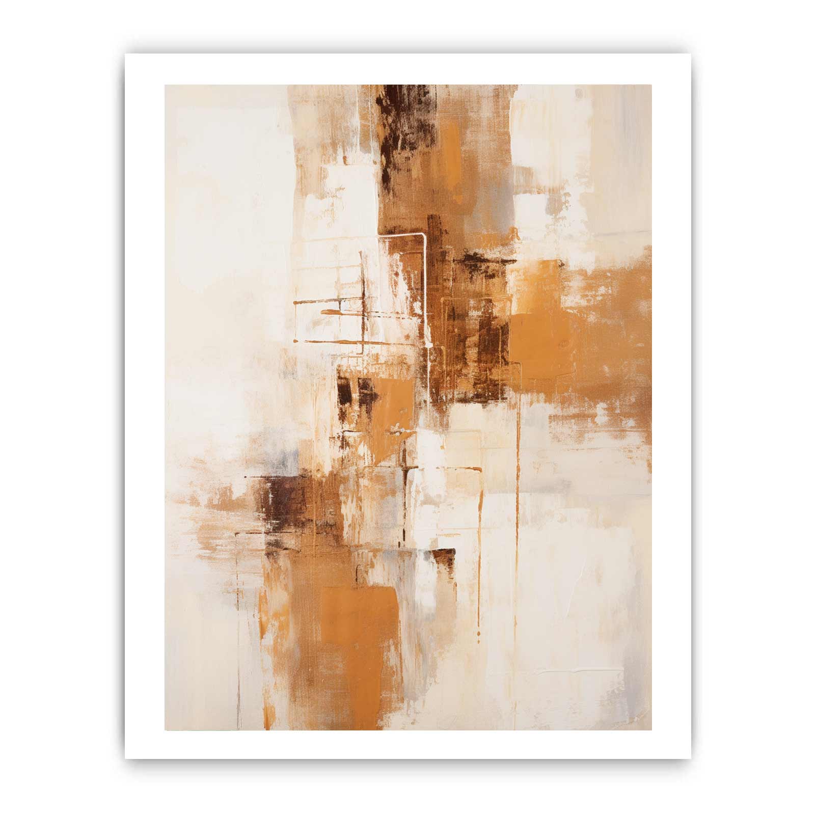 Brown Grey Abstract