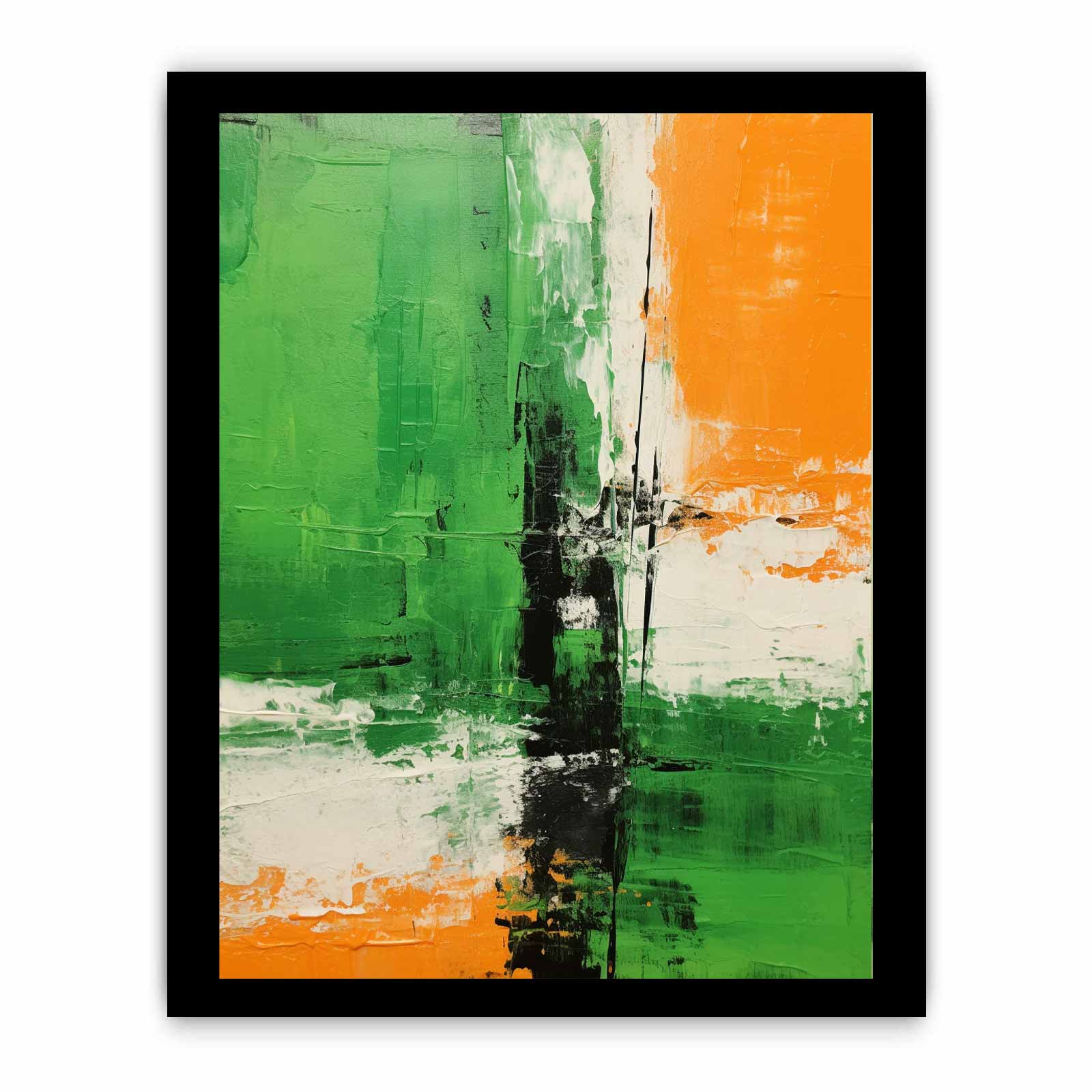 Brown Green Abstract