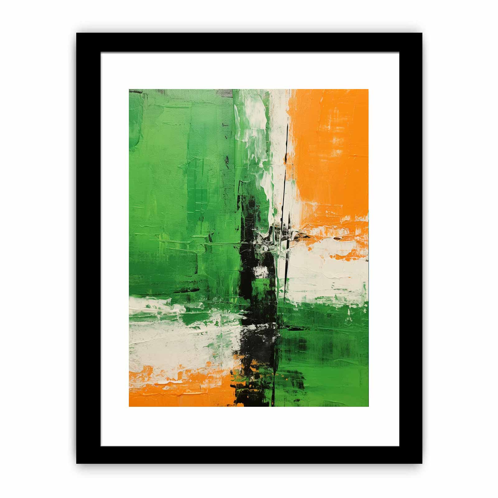 Brown Green Abstract