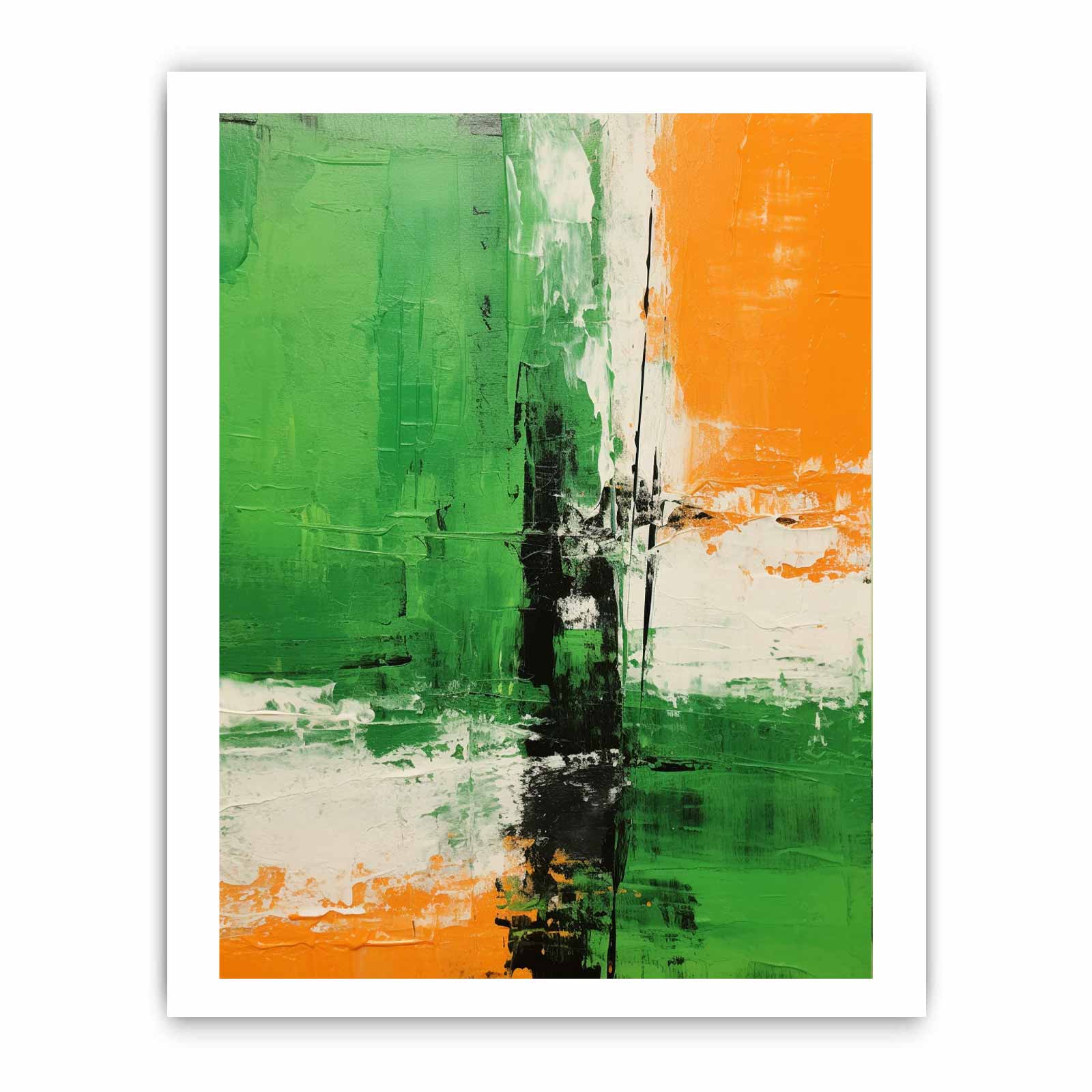 Brown Green Abstract