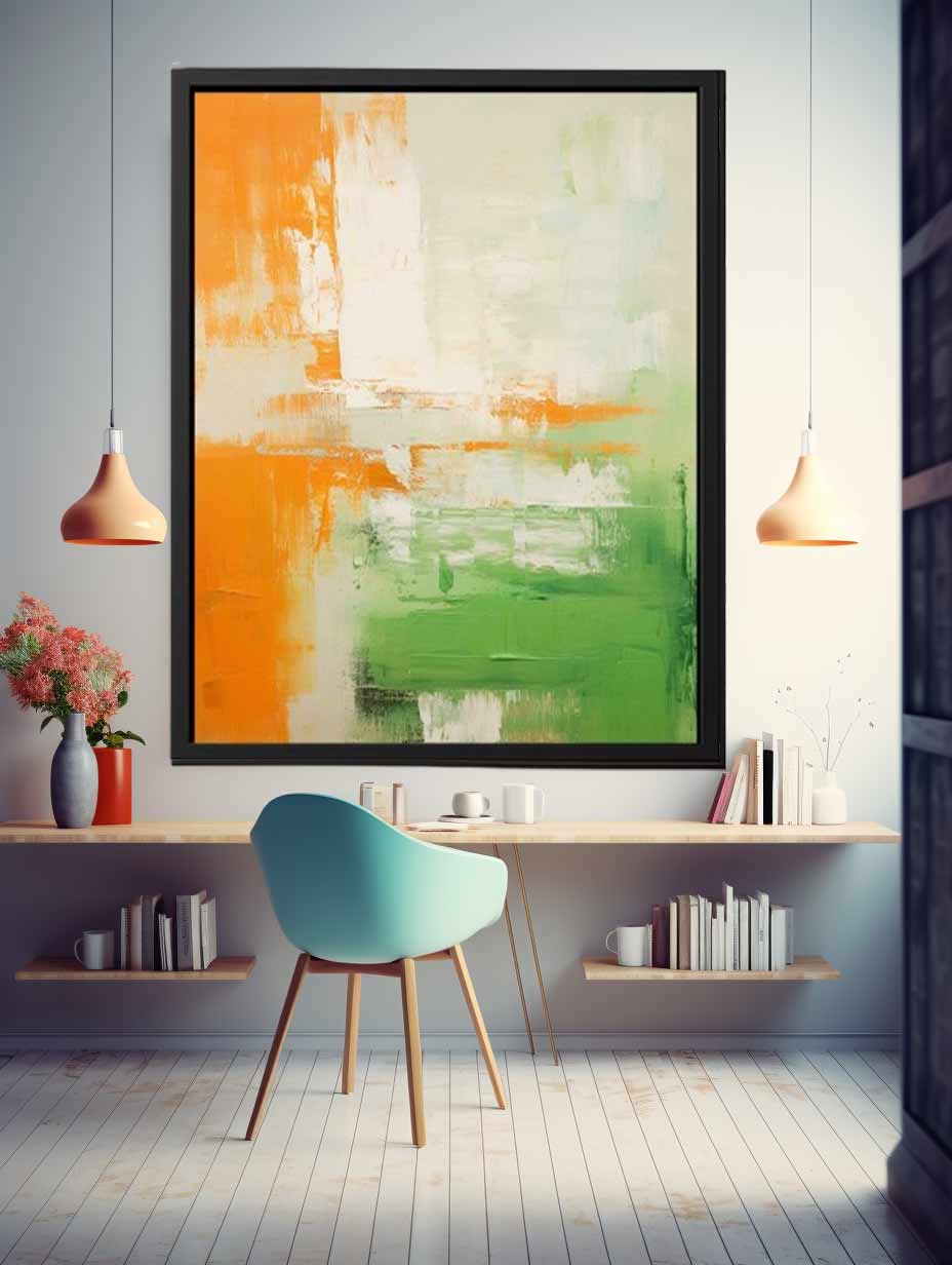Green Brown Abstract II