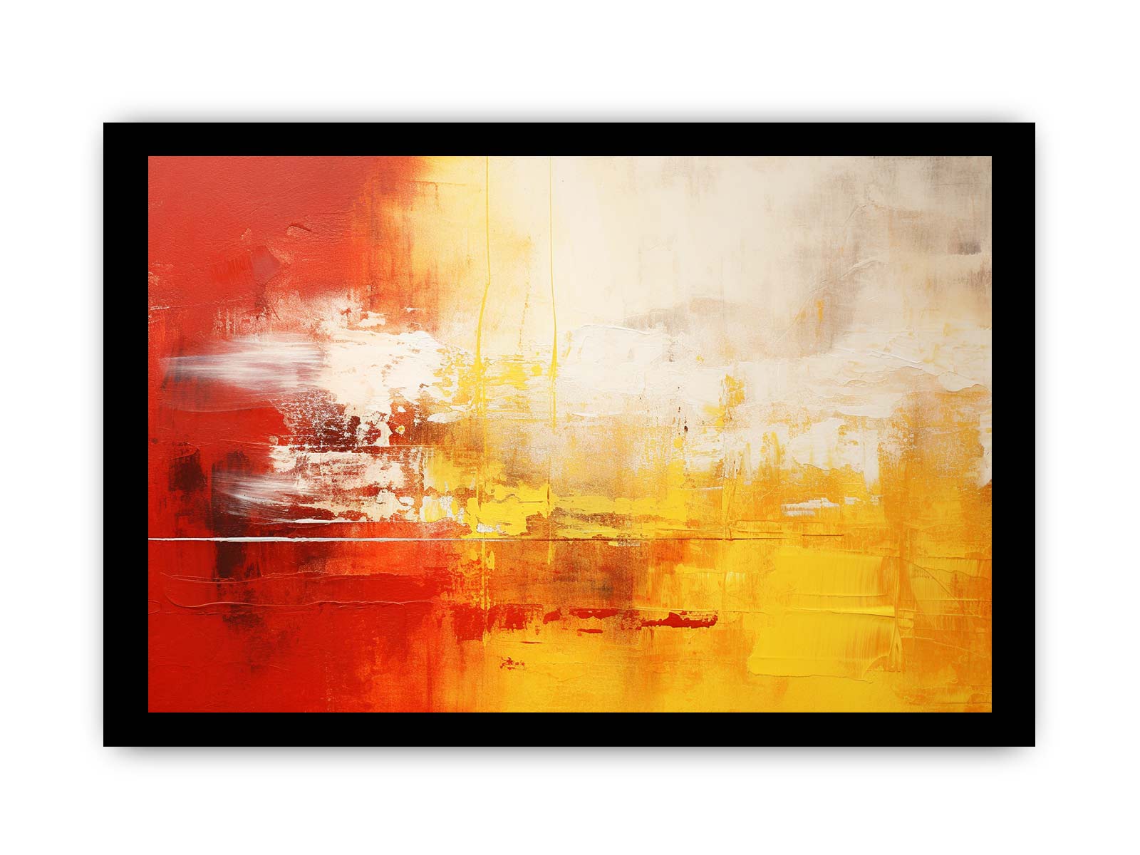 Yellow Red Abstract