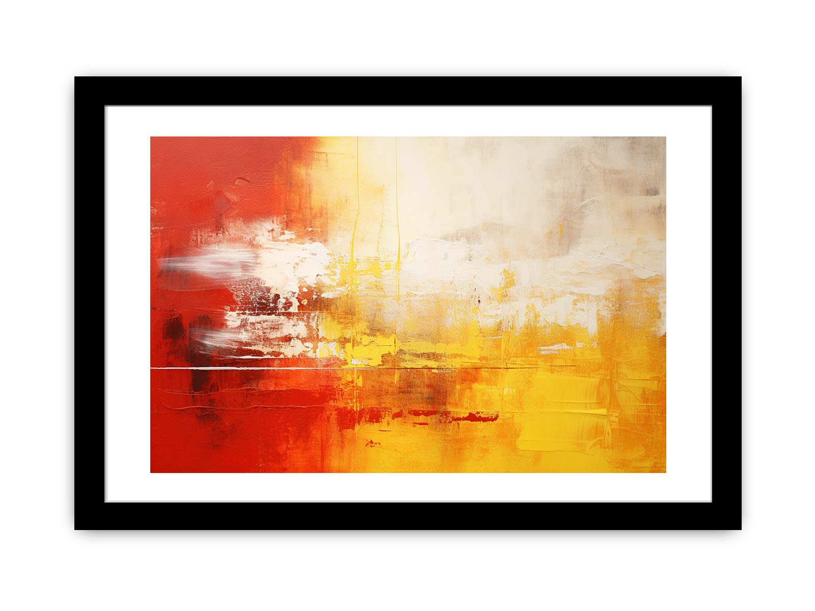 Yellow Red Abstract