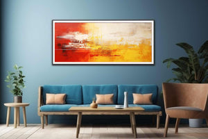 Yellow Red Abstract