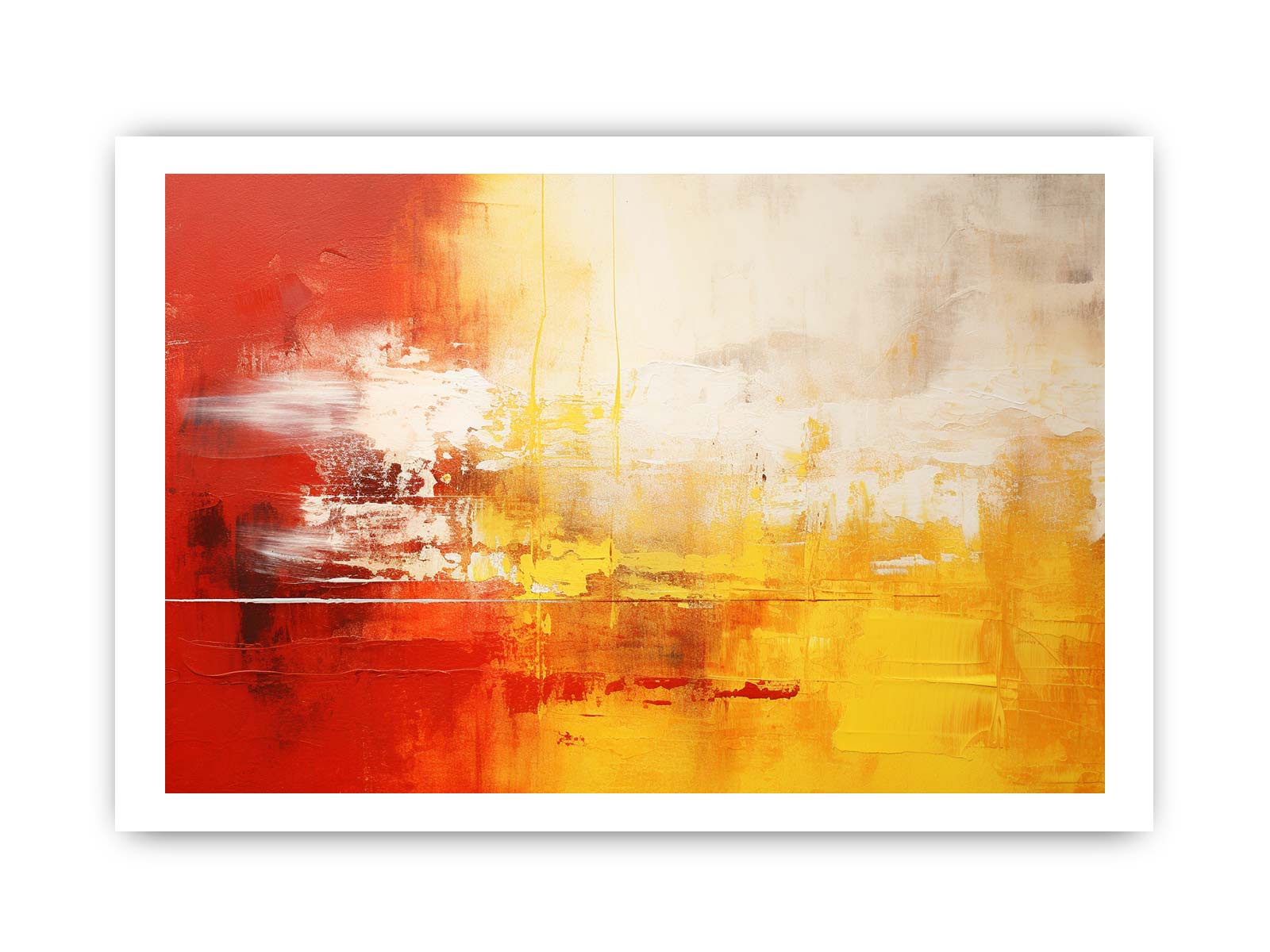 Yellow Red Abstract