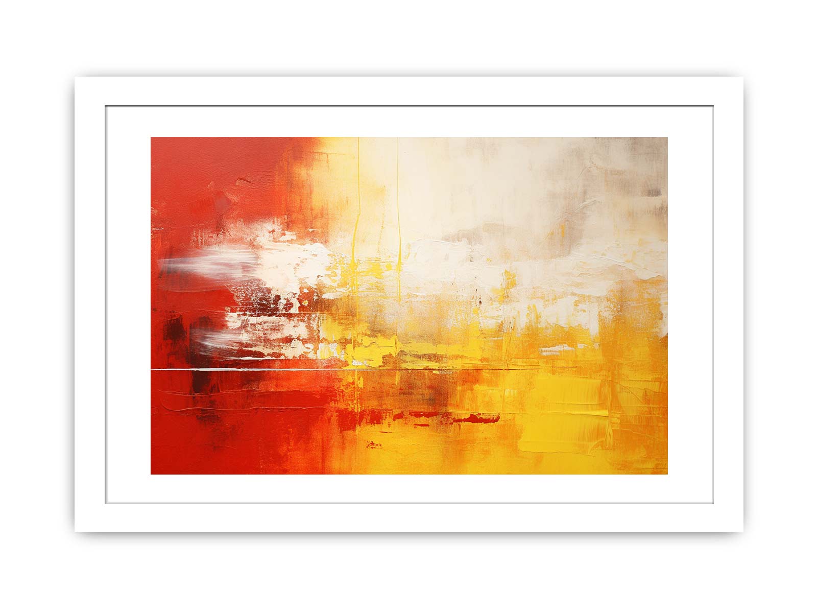 Yellow Red Abstract