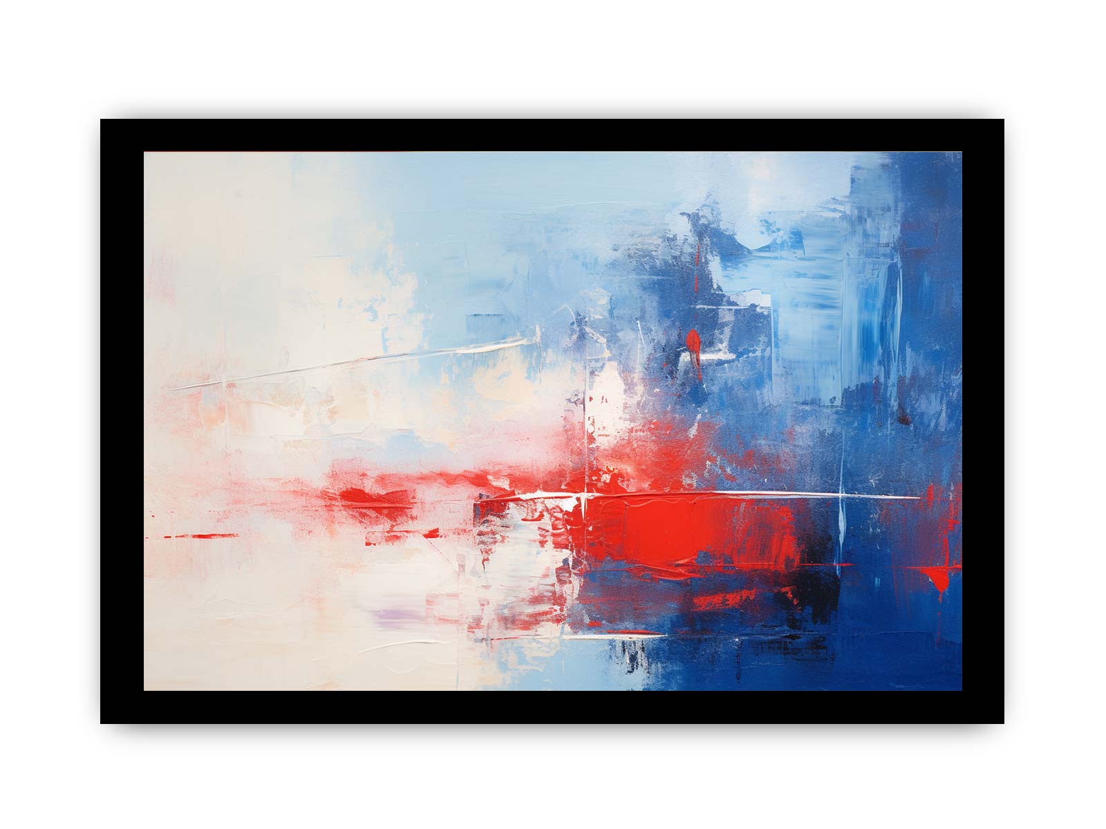 Blue Red Abstract