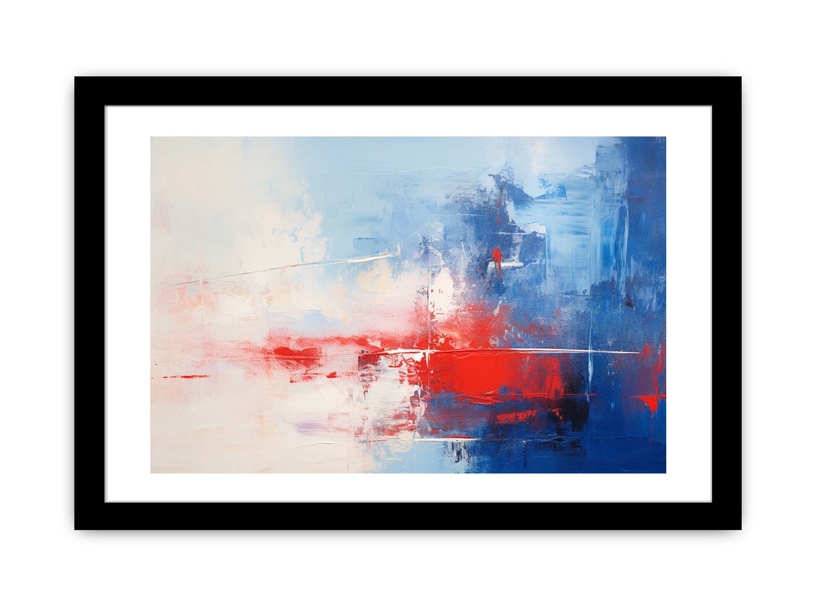 Blue Red Abstract