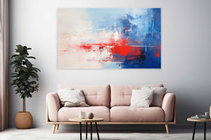 Blue Red Abstract