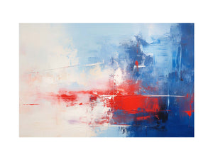 Blue Red Abstract