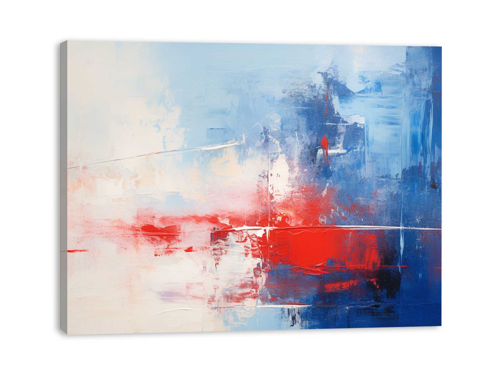 Blue Red Abstract