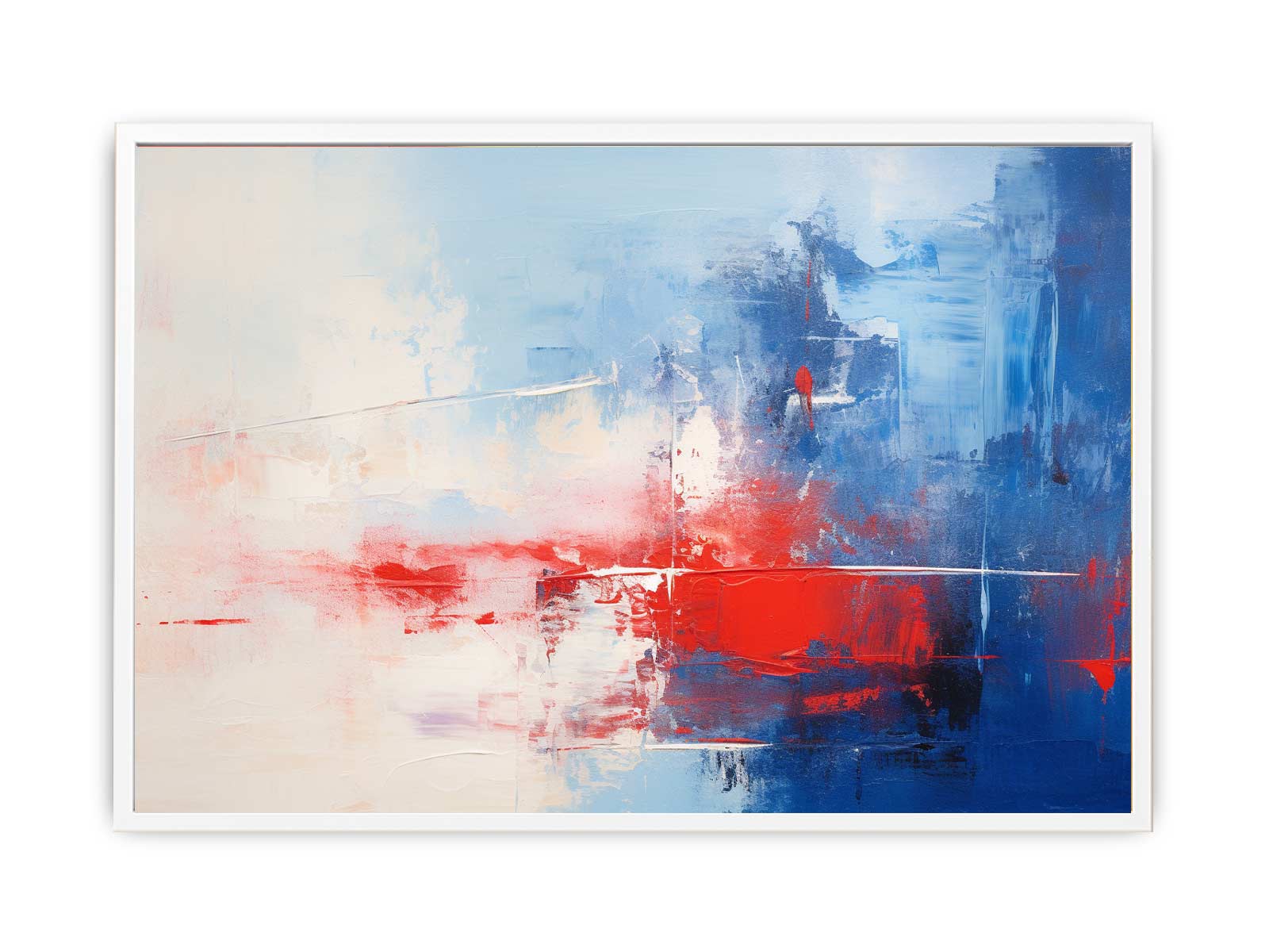 Blue Red Abstract