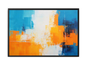 Orange Blue Abstract