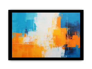 Orange Blue Abstract