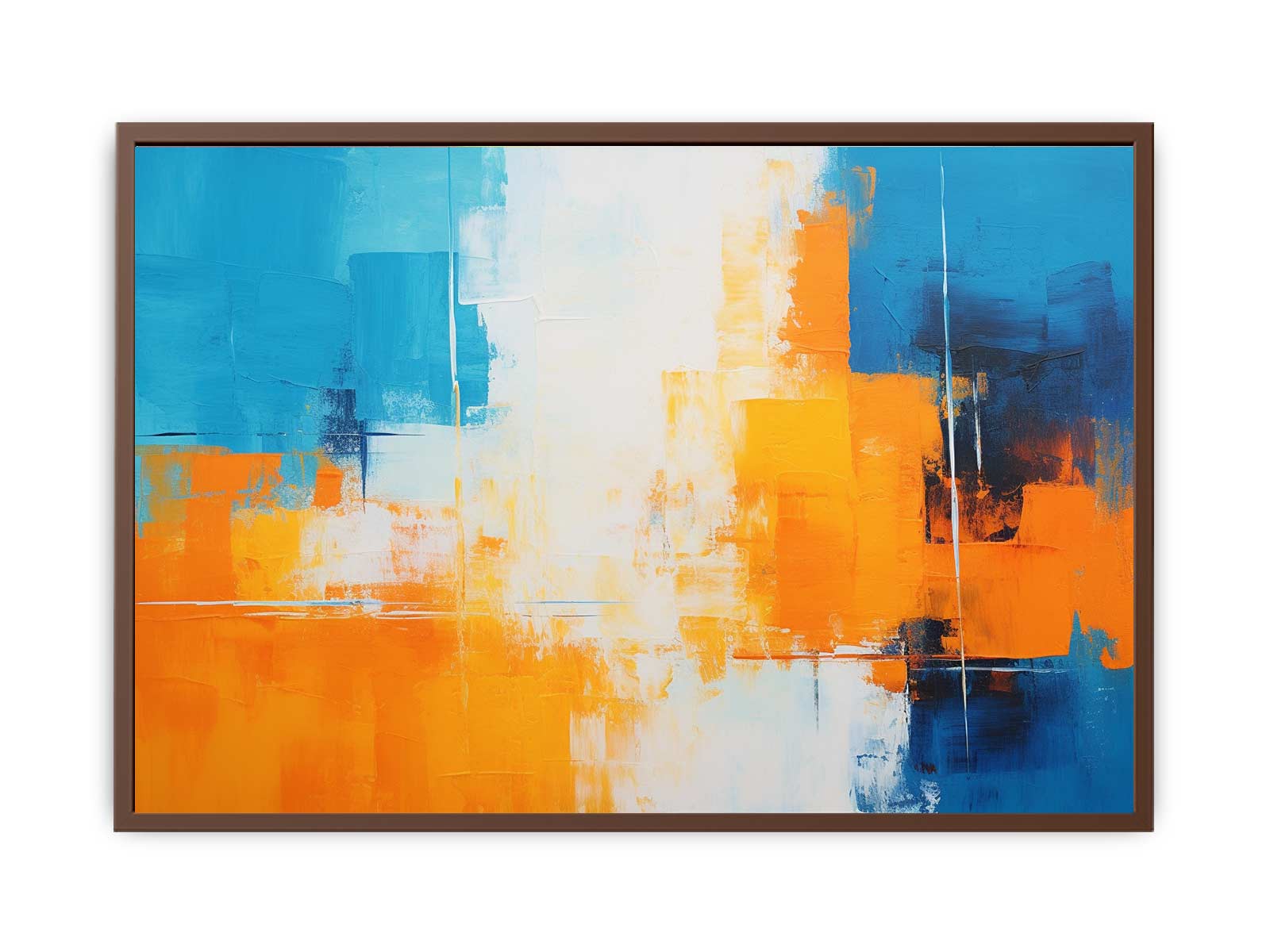 Orange Blue Abstract