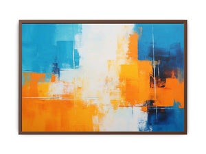 Orange Blue Abstract