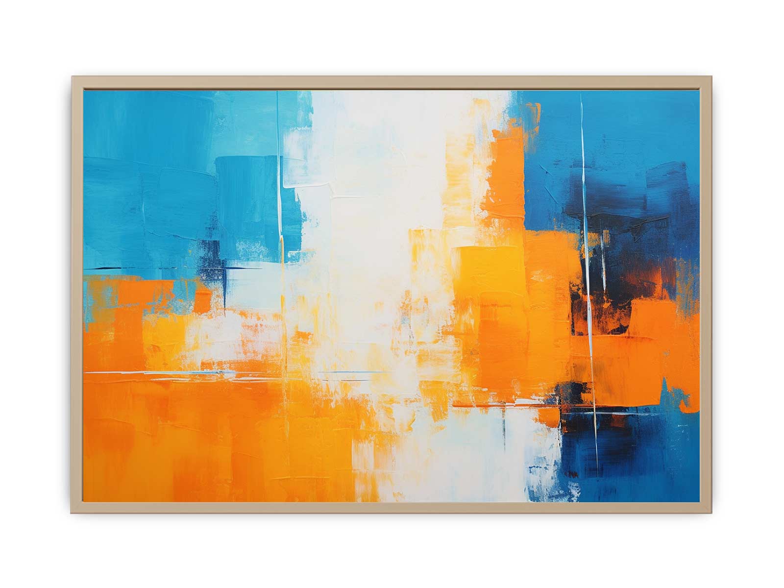Orange Blue Abstract