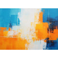 Orange Blue Abstract