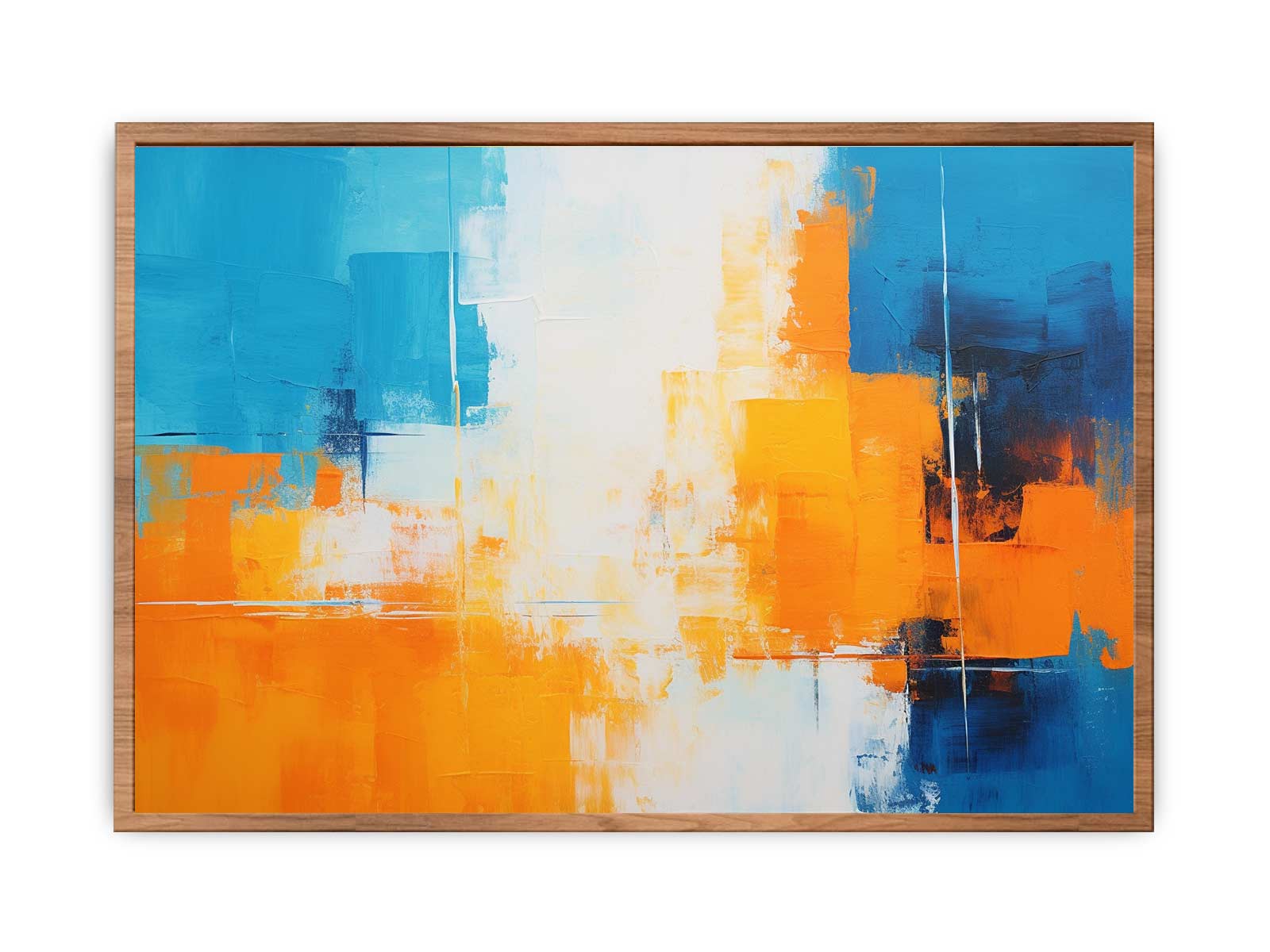 Orange Blue Abstract